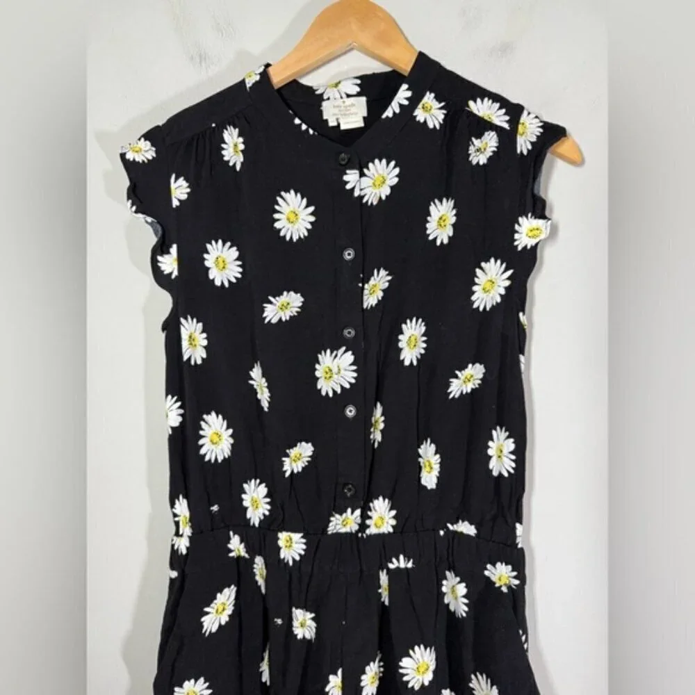 Kate Spade New York Daisy Dot Crepe Romper size 10